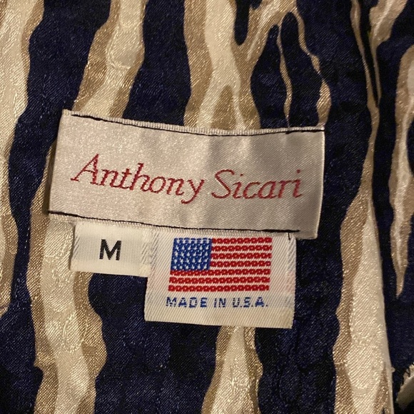 Vintage Anthony Sicari Cheetah Print Long Sleeve Zipper Jacket size M - Picture 8 of 8